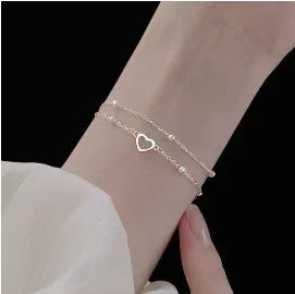 Luxury Charm Love Braided Leaf Bracelet
