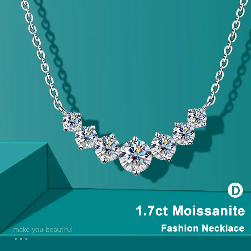 Moissanite Necklace for  Wedding