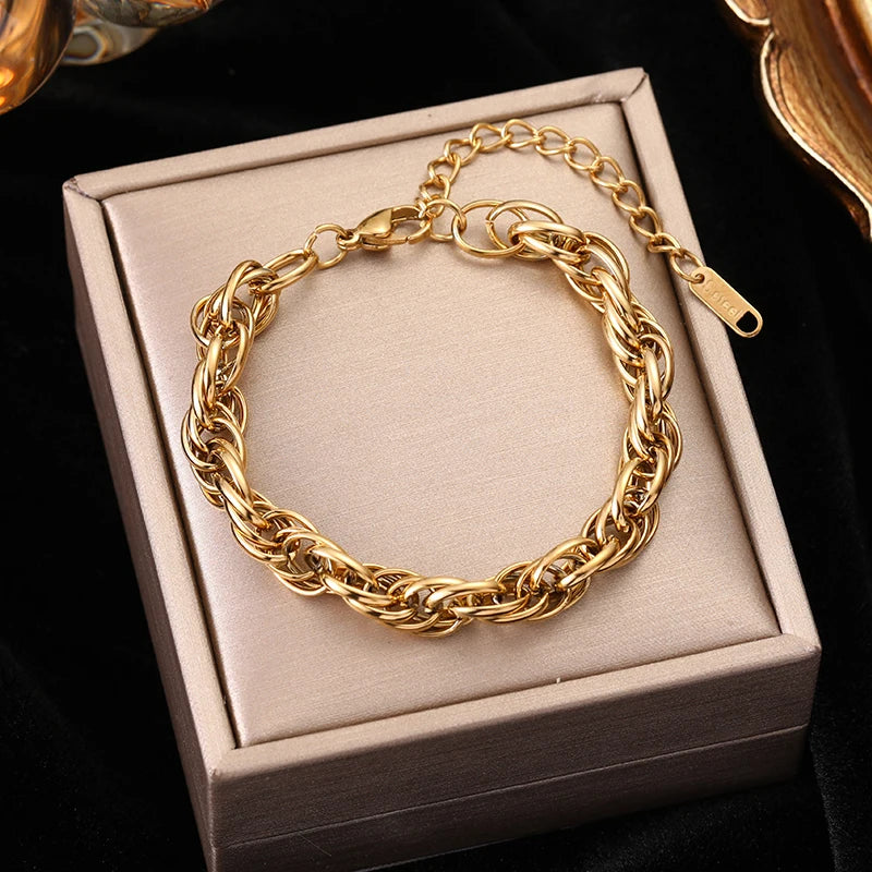 Stainless Steel Gold Color Bracelet