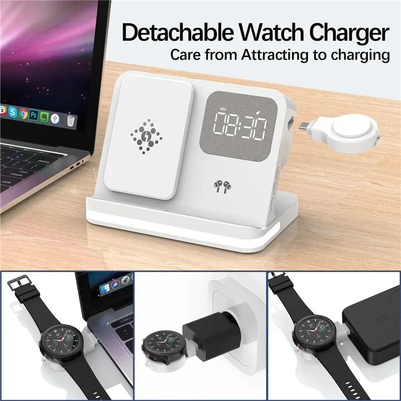 Wireless Charger Stand For iPhone 15 14 Samsung S23 S22 Ultra Fold Z Flip