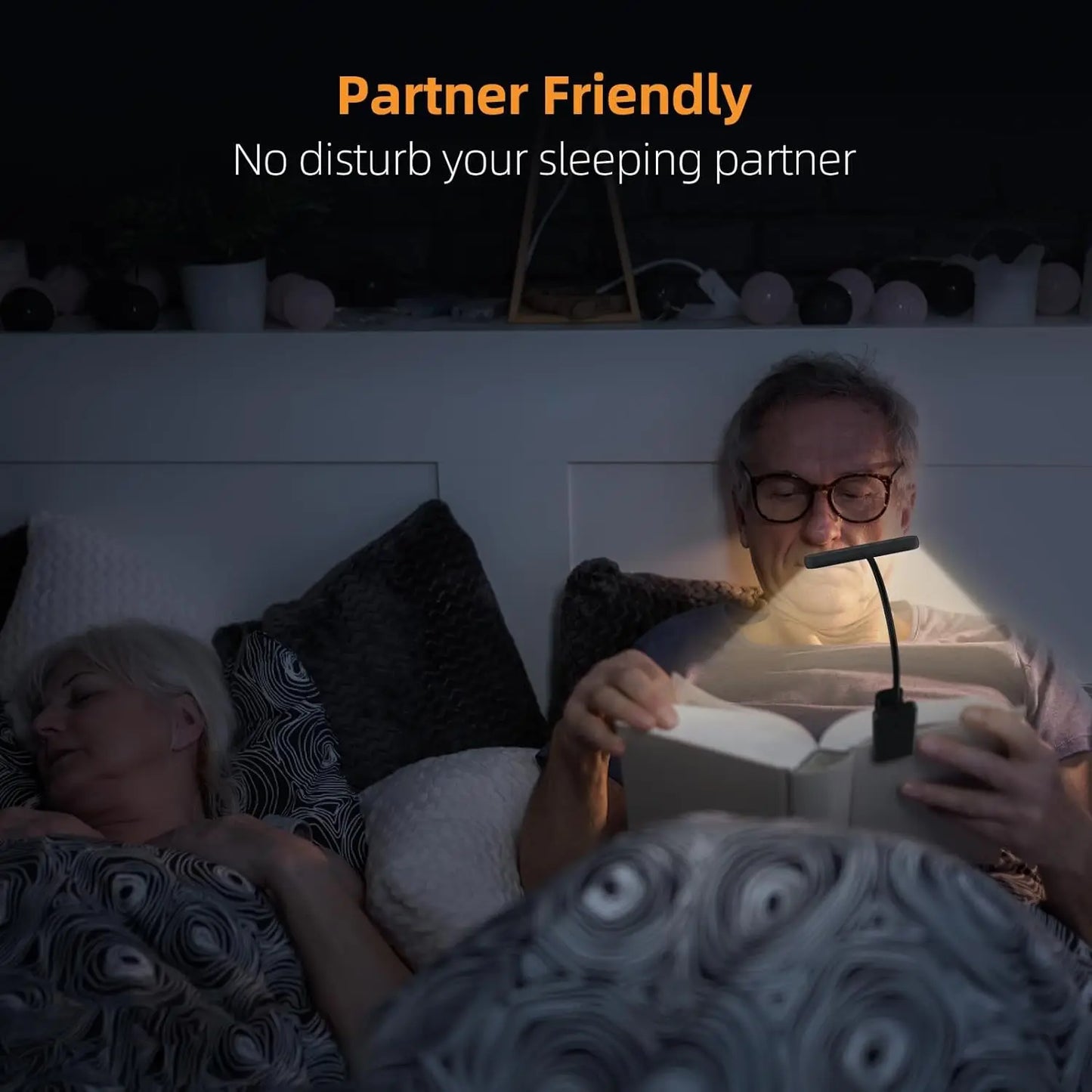 14Leds Book Light USB Rechargeable Reading Light