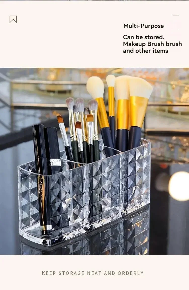 Diamond Patterned Mirror Cabinet Storage Box