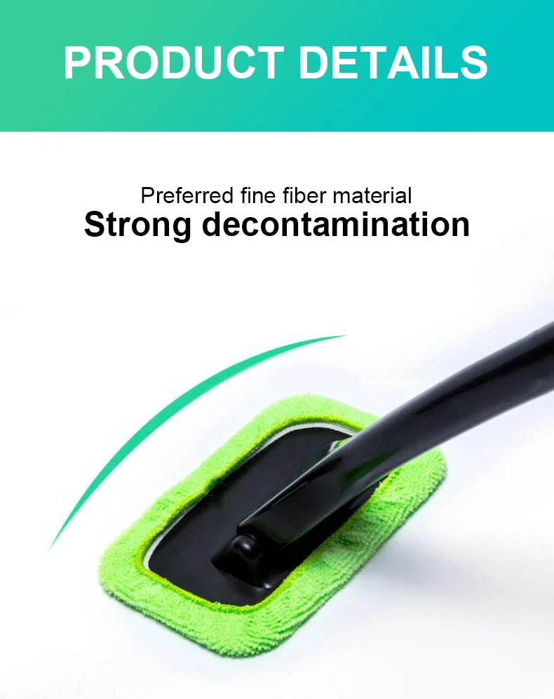 Car Window Cleaner Brush Kit Microfiber