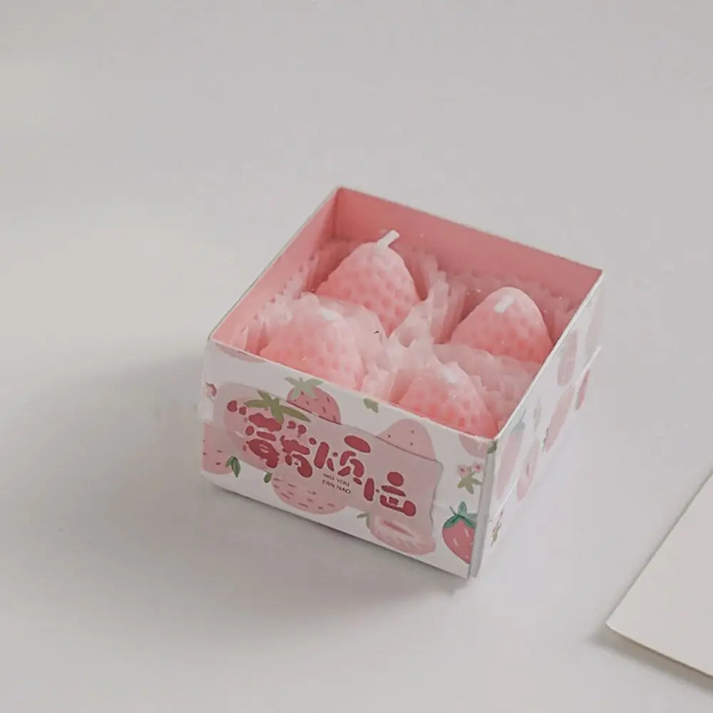 Strawberry Candles Soy Wax Aromatherapy