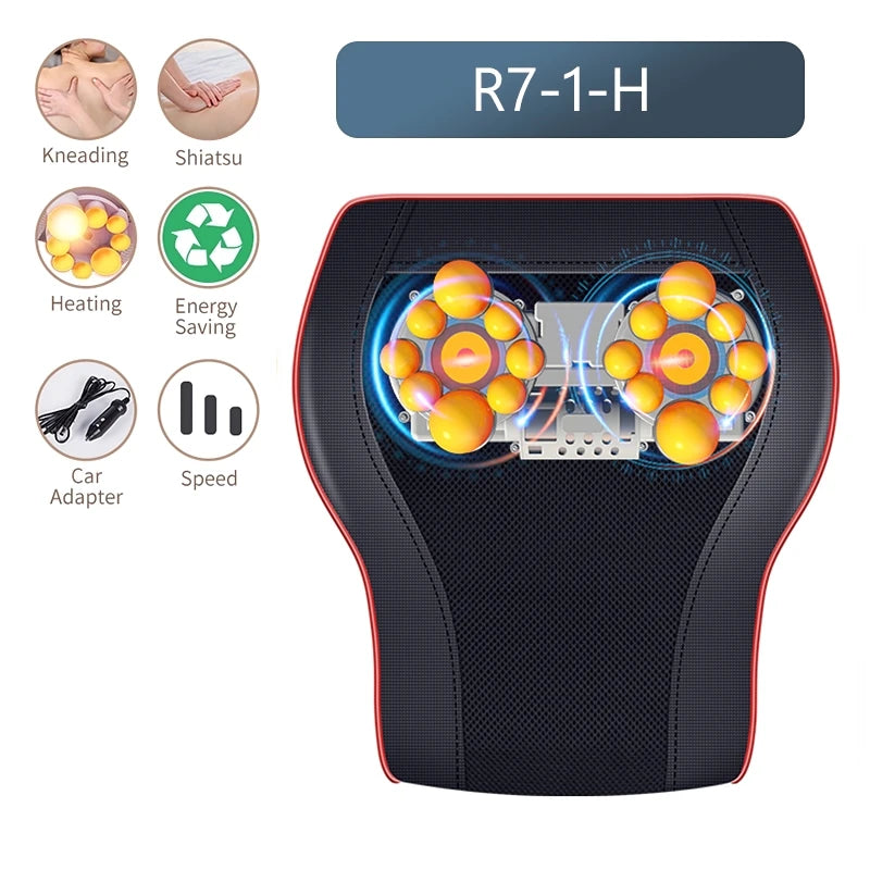 Electric Shiatsu Head Neck Cervical traction Body Massager