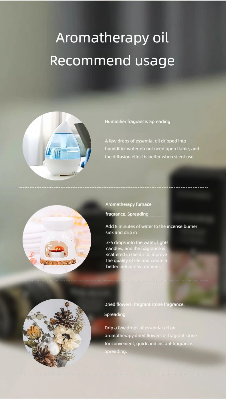 Flavors 10ml Essential Oils For Aroma Diffusers