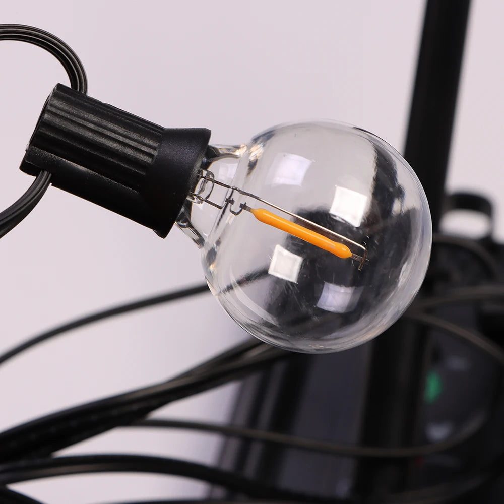 Solar String Lights Outdoor G40 Patio Lights