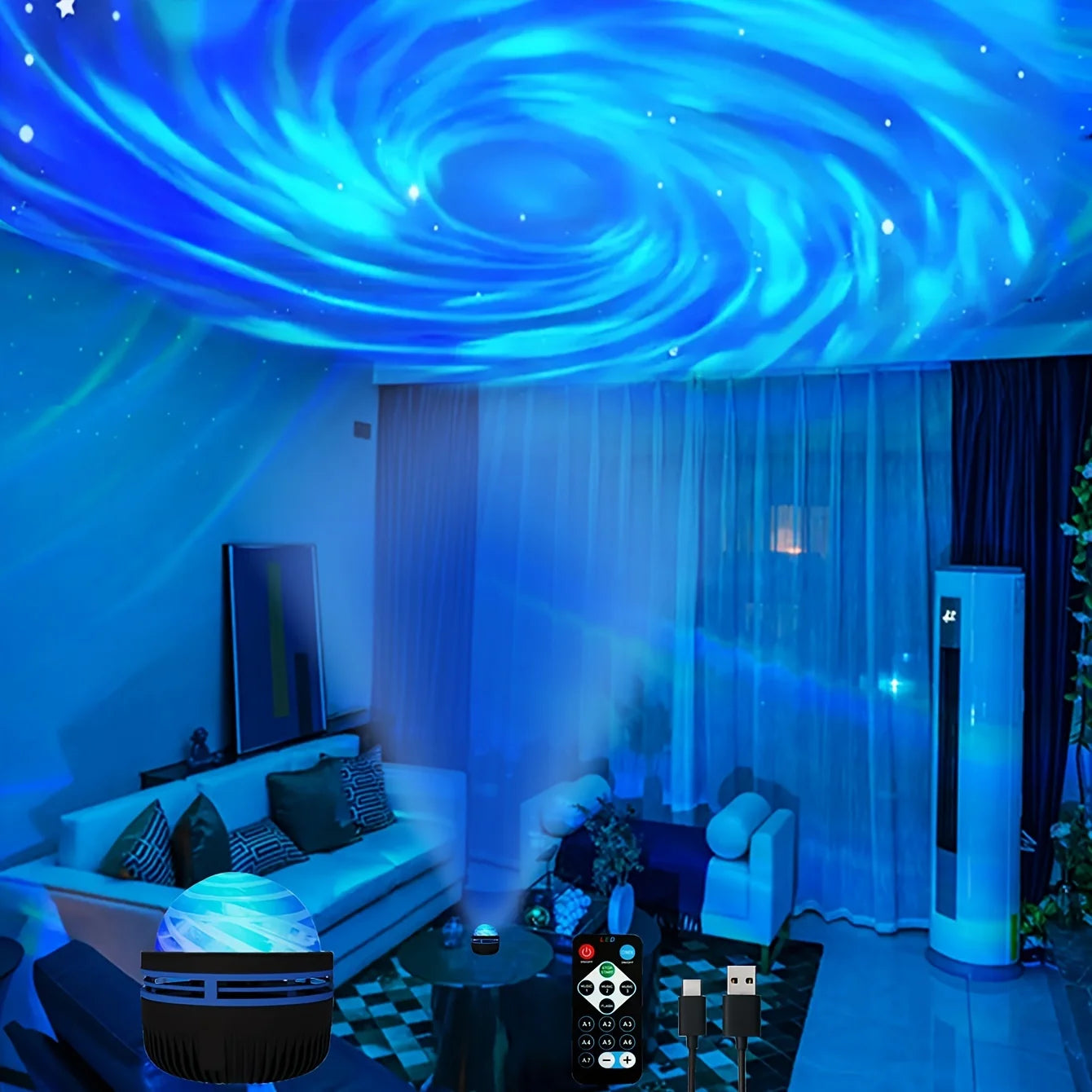 LED Night Lights Galaxy Projector