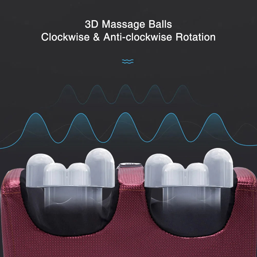 Electric Foot Massager Heating Therapy Hot Compression Shiatsu