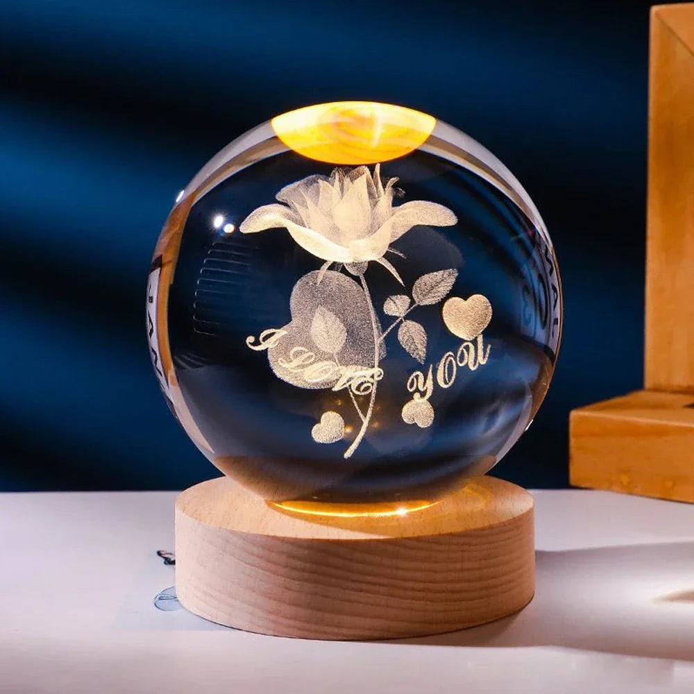 3D Crystal Ball Stitch Pikachu Doraemon