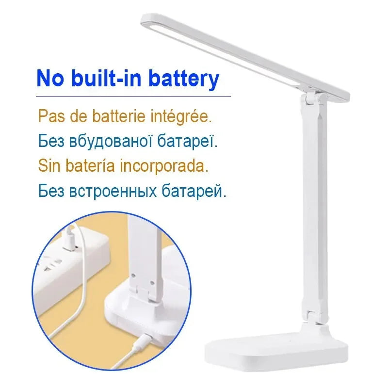 Folding Table Lamp Eye Protection Touch Dimmable LED