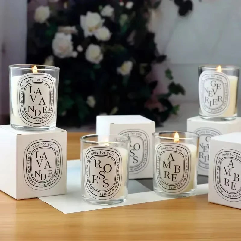 Transparent Romantic Scented Candle Light Fragrance
