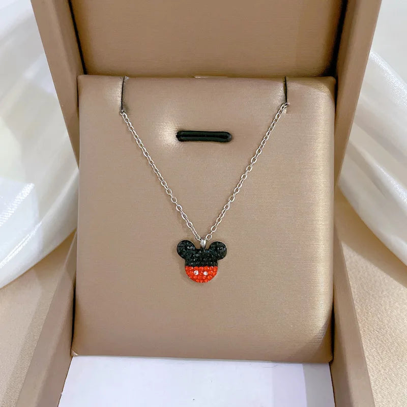 Cartoon Disney with Zircon Necklace