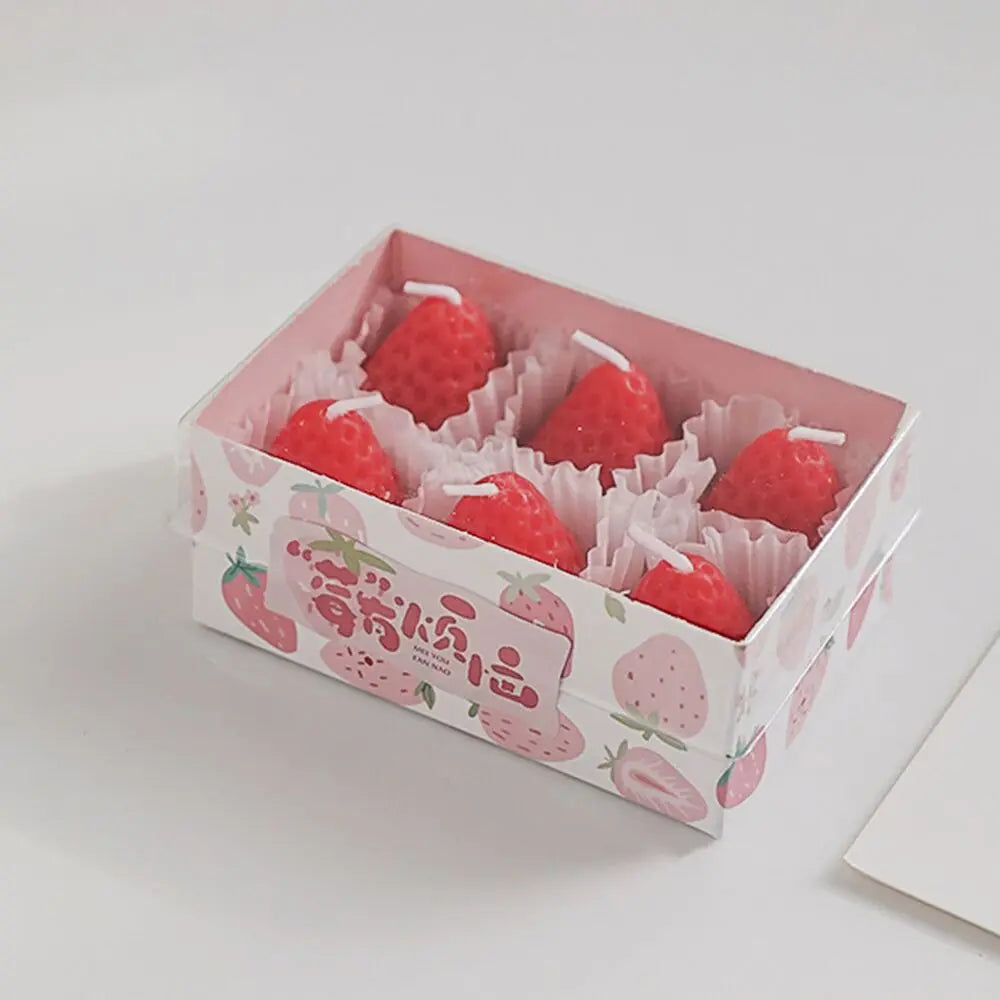 Strawberry Candles Soy Wax Aromatherapy