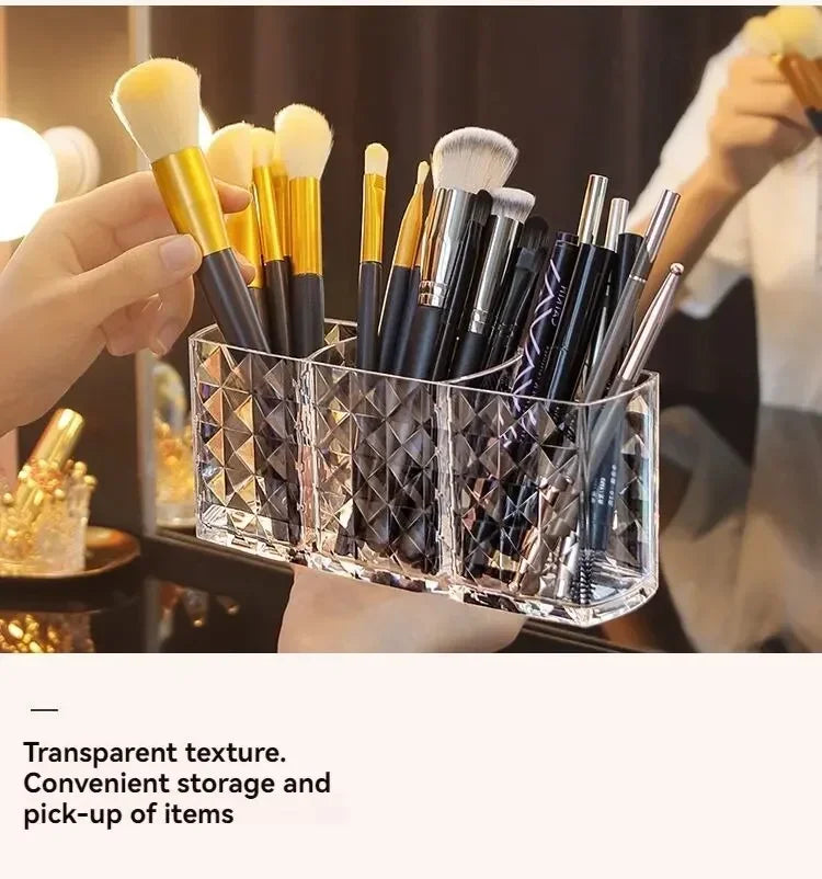 Diamond Patterned Mirror Cabinet Storage Box