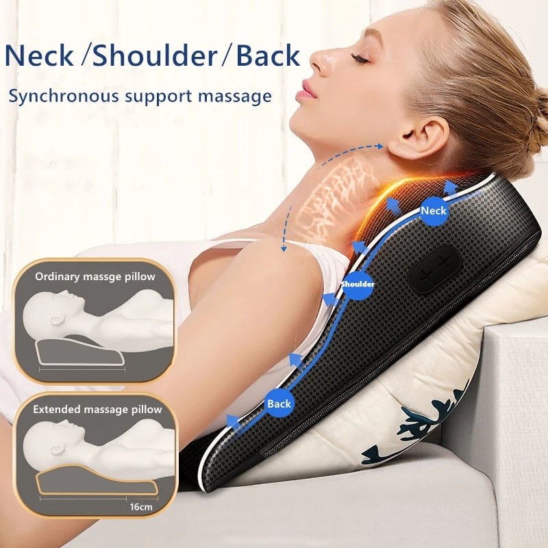 Electric Shiatsu Head Neck Cervical traction Body Massager