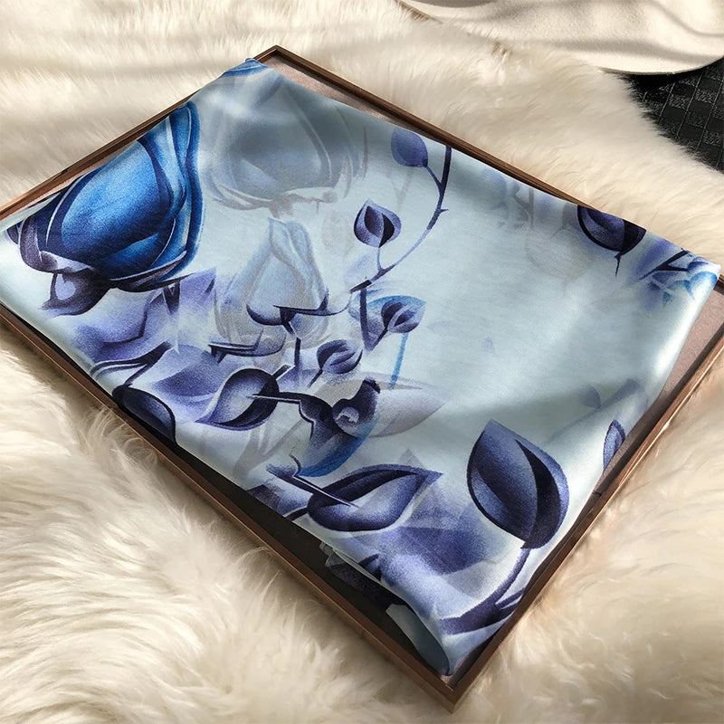 Luxury Brand Satin Headband Hijab Bandana Turban Foulard