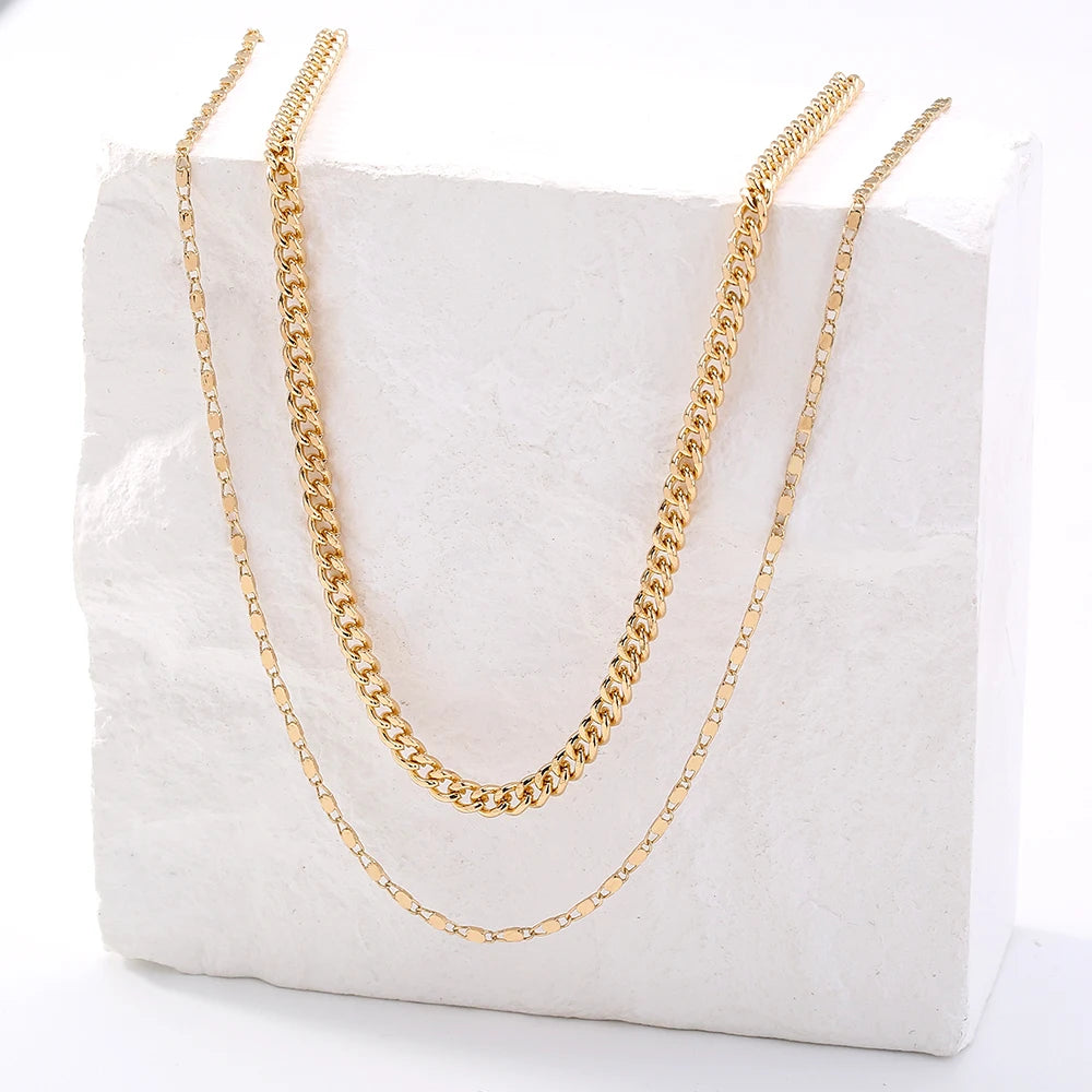 Golden Letter Heart Butterfly Pendant Metal Chain Necklace