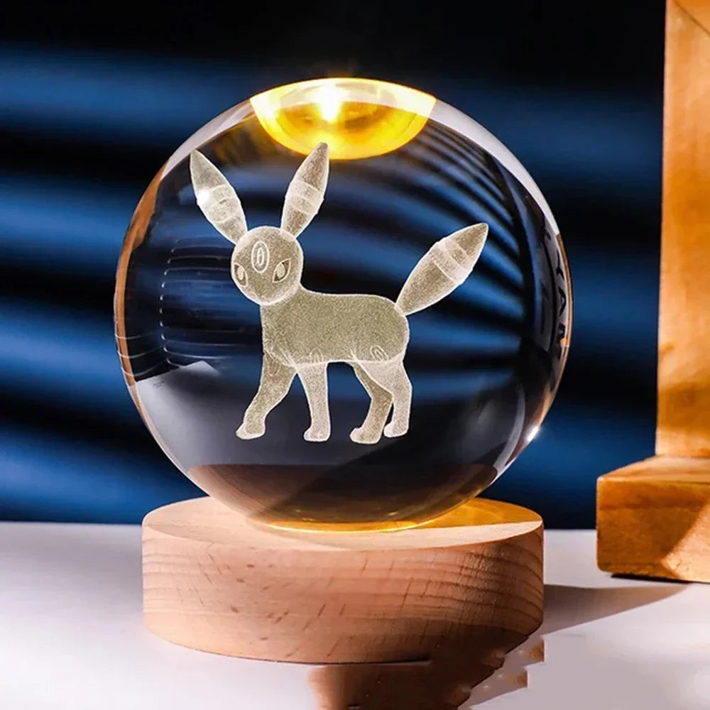 3D Crystal Ball Stitch Pikachu Doraemon