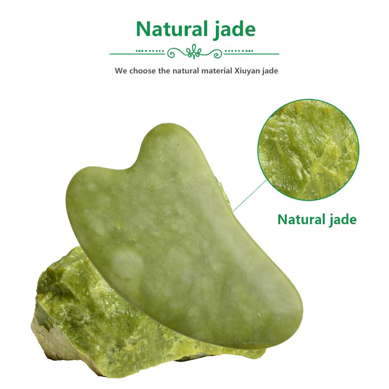 Natural Jade Stone Scraping Gua Sha
