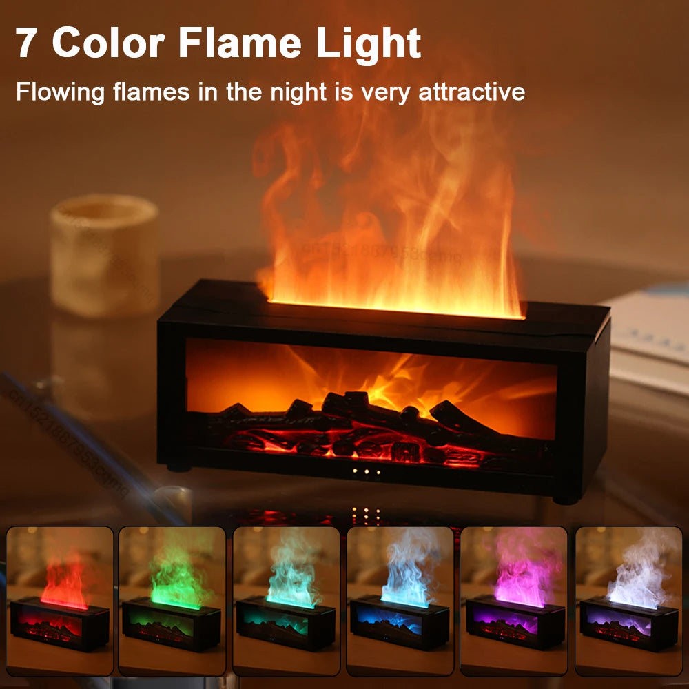 Aroma Humidifier Flame Automatic Fragrance Diffuser With LED Light