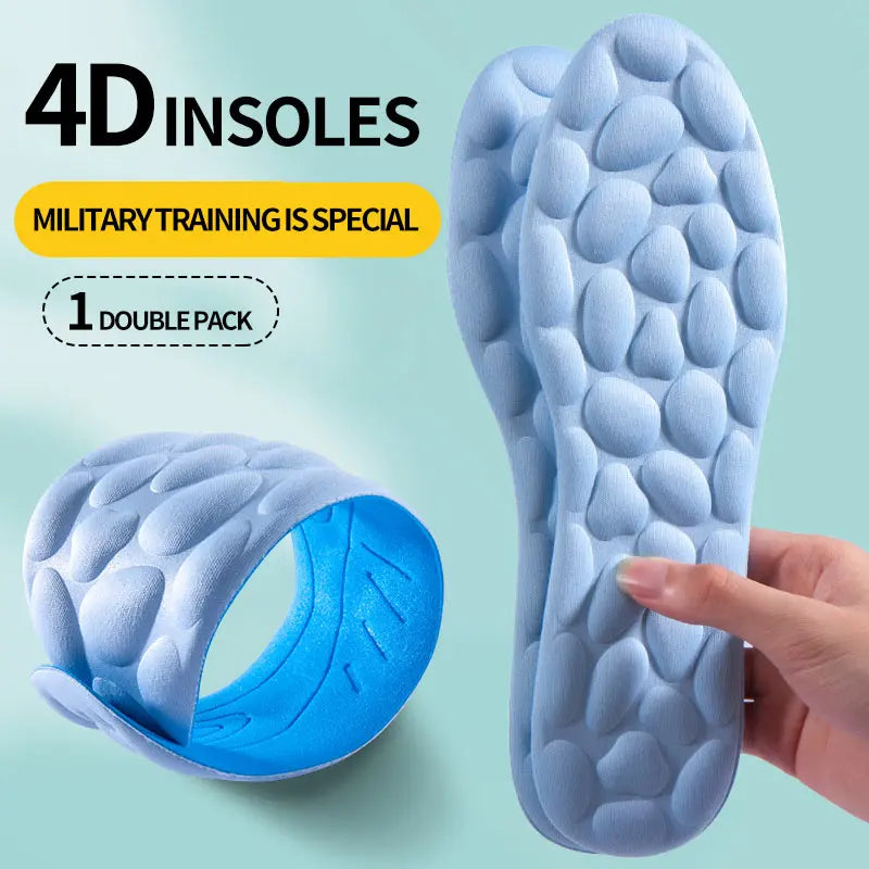 Soft Breathable Shock Absorption  4D Cloud Technology Sports Insoles