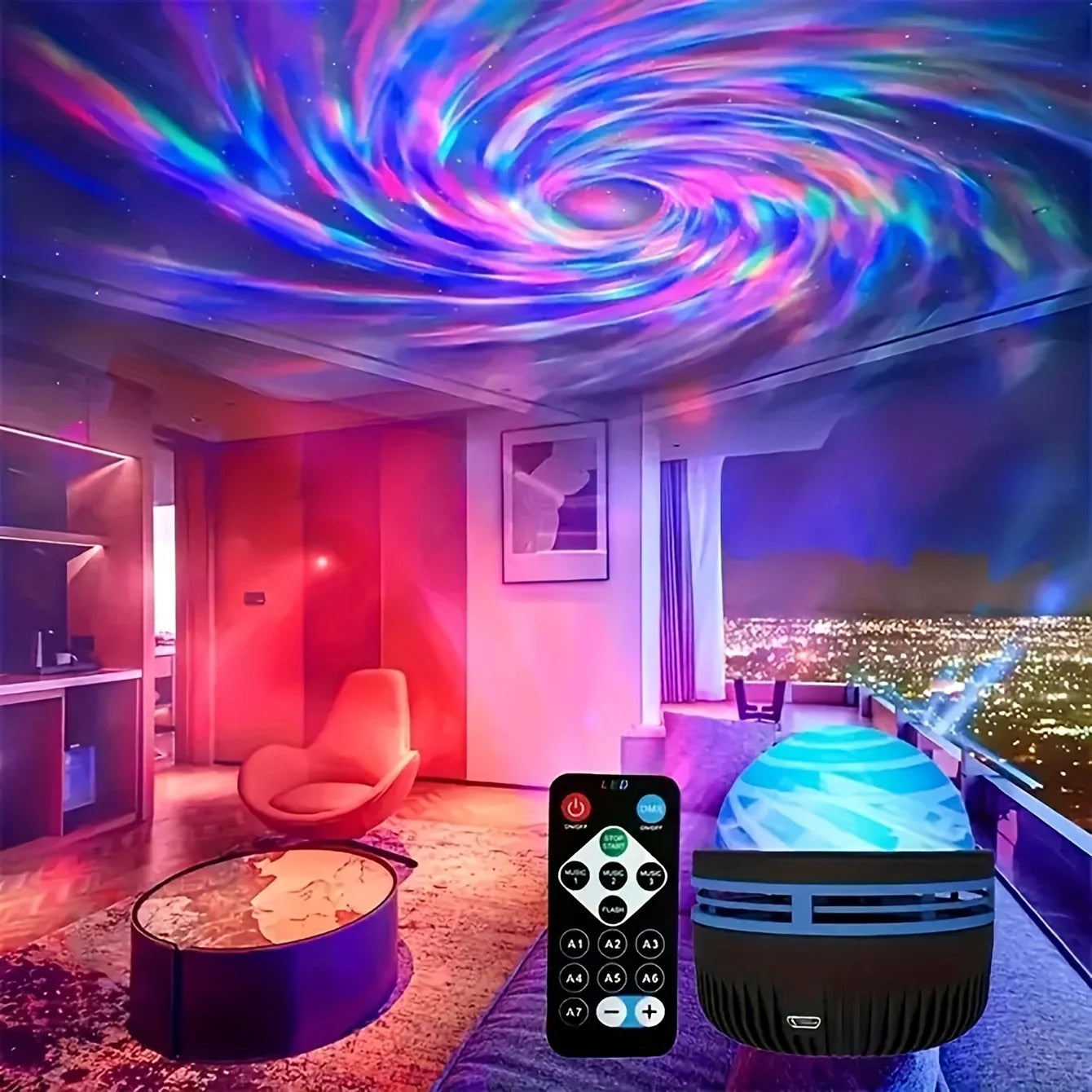 LED Night Lights Galaxy Projector