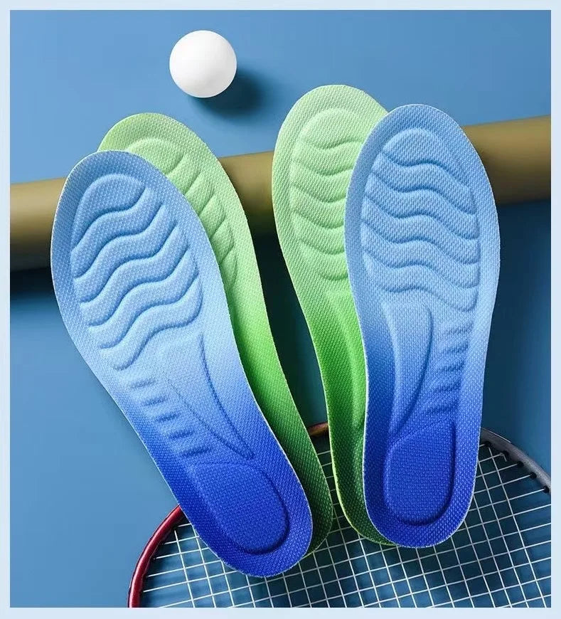 Soft Breathable Shock Absorption  4D Cloud Technology Sports Insoles