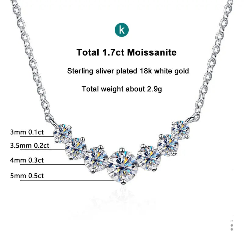 Moissanite Necklace for  Wedding