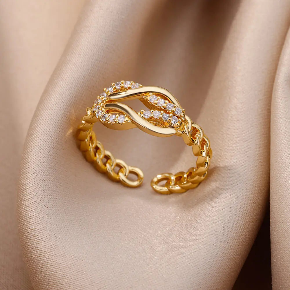 Gold Color Stainless Steel Rings
