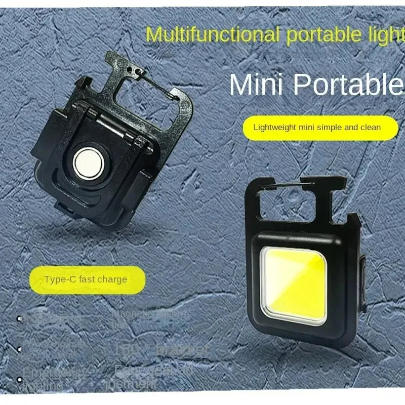 Mini LED Flashlight Keychain Multifunctional Portable