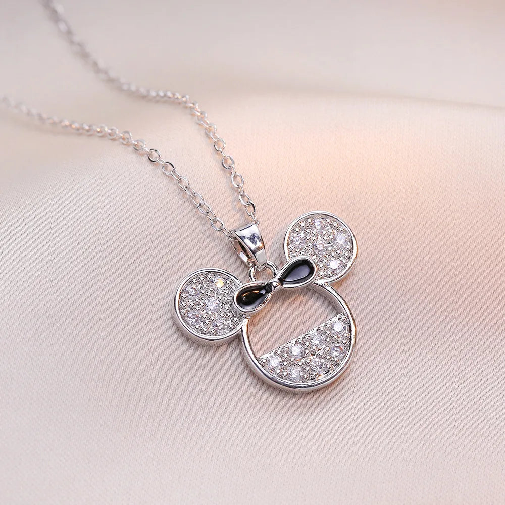 Cartoon Disney with Zircon Necklace