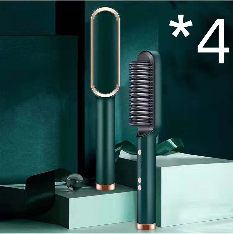 2 In 1 Hair Straightener Hot Comb Negative Ion Curling