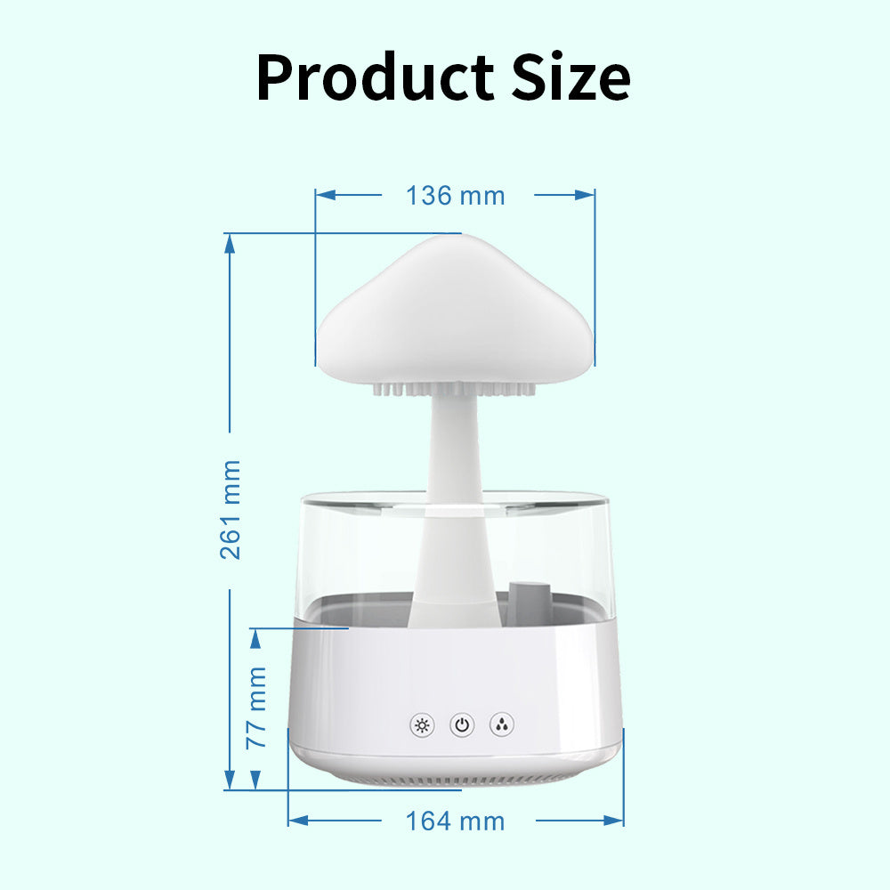 Mushroom  Rain Cloud  Water Drop Humidifier