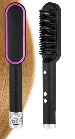 2 In 1 Hair Straightener Hot Comb Negative Ion Curling