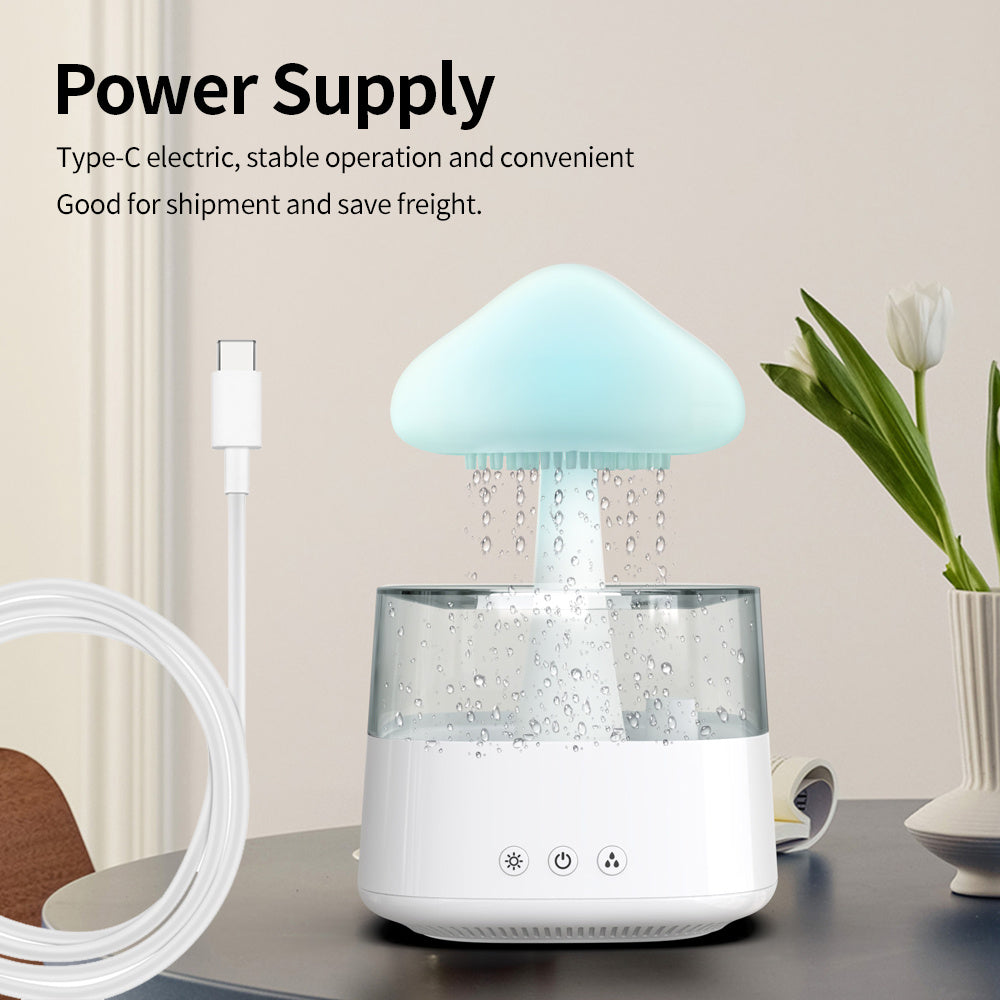 Mushroom  Rain Cloud  Water Drop Humidifier