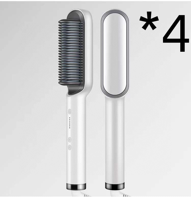2 In 1 Hair Straightener Hot Comb Negative Ion Curling